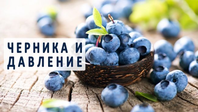 Черника при пониженном давлении