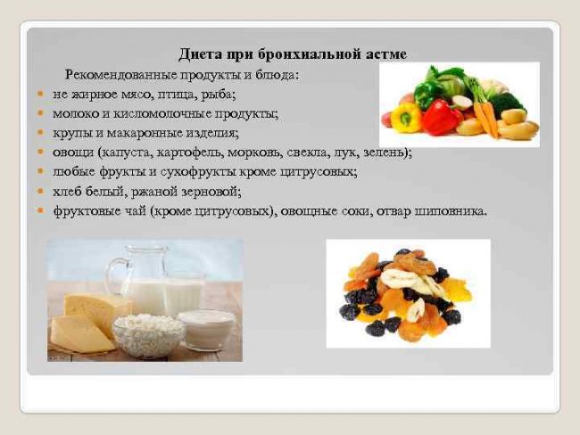 Диета при бронхиальной астме (здоровое и лечебное питание)