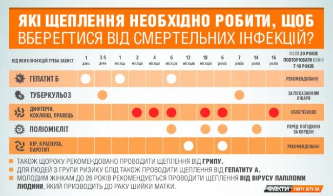 График прививок детям до года в россии