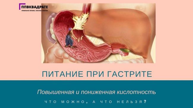 Диета при гастрите желудка — рецепты и меню на каждый день