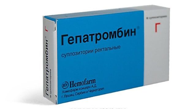 Гепатромбин гель при геморрое