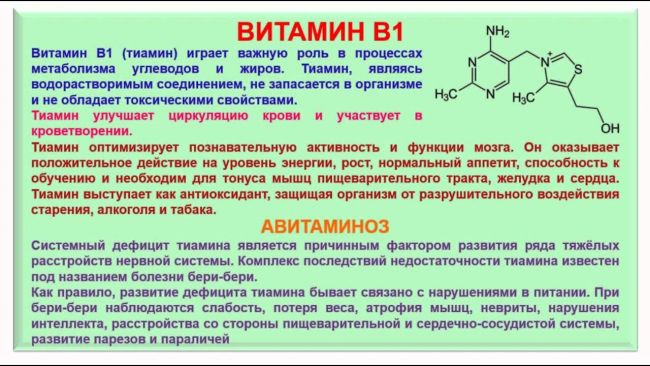 Витамин b1, продукты содержащие витамин, роль и значение, дозировка, недостаток и переизбыток тиамина