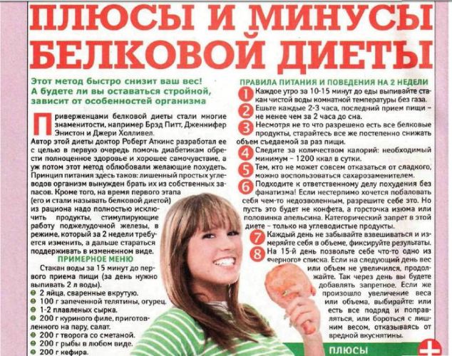 Диета дикуля