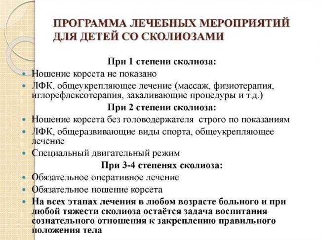 Лфк при сколиозе 1 и 2 степени: комплекс упражнений. рекомендации врача лфк