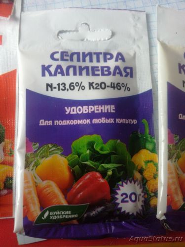 Способы применения селитры калиевой