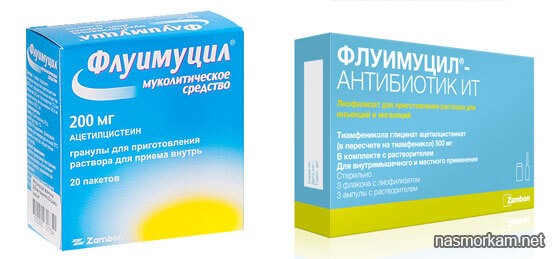 Флуимуцил-антибиотик ит