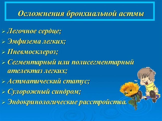 Осложнения бронхиальной астмы: последствия персистирующего и интермиттирующего течения
