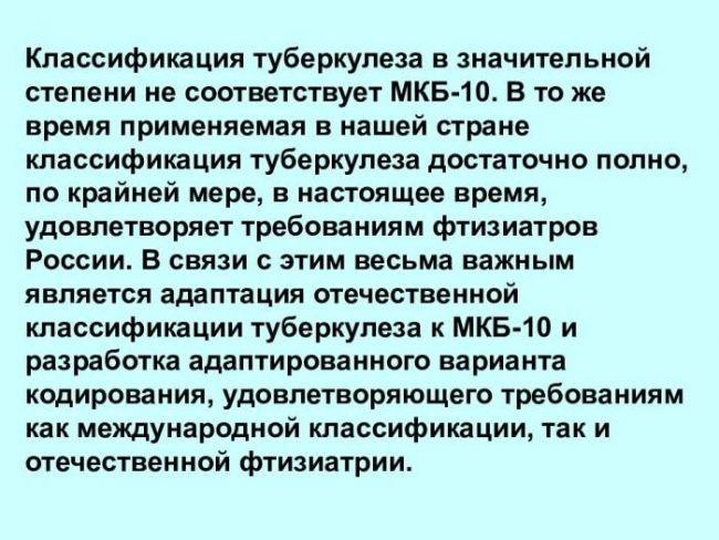 Туберкулез лёгких код по мкб