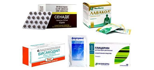 Слабительные средства быстрого действия для очищения кишечника: список препаратов