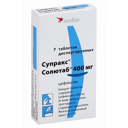 Супракс солютаб (suprax solutab) 400 мг таблетки. цена, инструкция по применению, аналоги