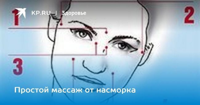 Точечный массаж при простуде и насморке