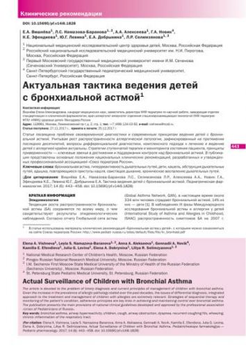 Персистирующая бронхиальная астма