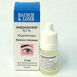 Индоколлир, глазные капли: инструкция по применению, аналоги, цена и отзывы