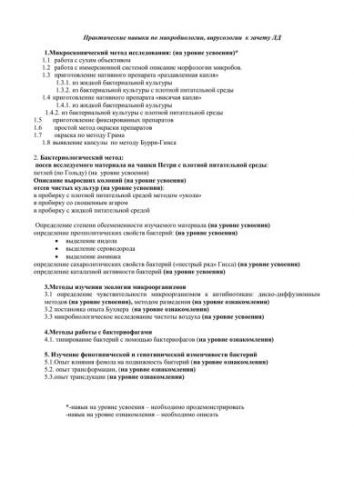 Методическая разработка практического занятия "культивирование бактерий" для студентов медицинских колледжей