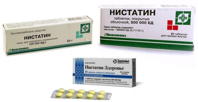 Нистатин мазь: инструкция по применению