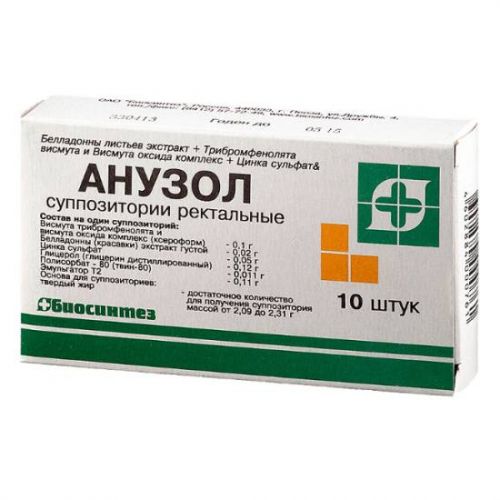 Инструкция по применению свечей анузол