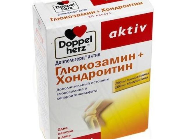 Прием лекарства глюкозамин