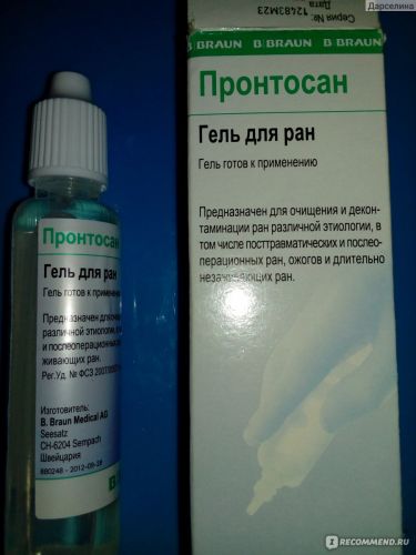 Гель пронтосан: состав и применение для заживления ран